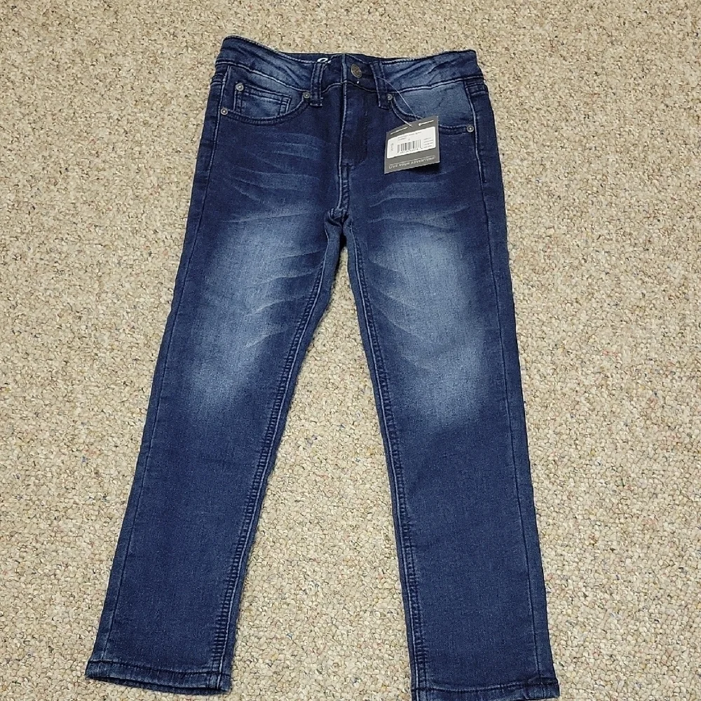 Eddie Bauer Kid's Slim Straight Blue Jeans Sz 6. New With Tags